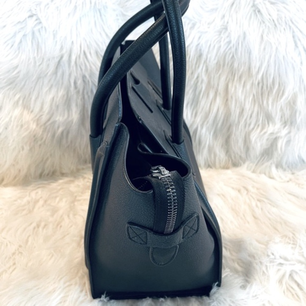 Celine Mini Luggage Tote in Drummed Calfskin - black - Picture 5 of 9